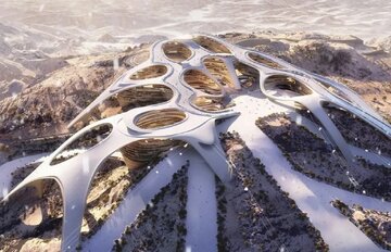 پیشرفت ساخت‌وساز در پیست اسکی تروجنا در عربستان سعودی