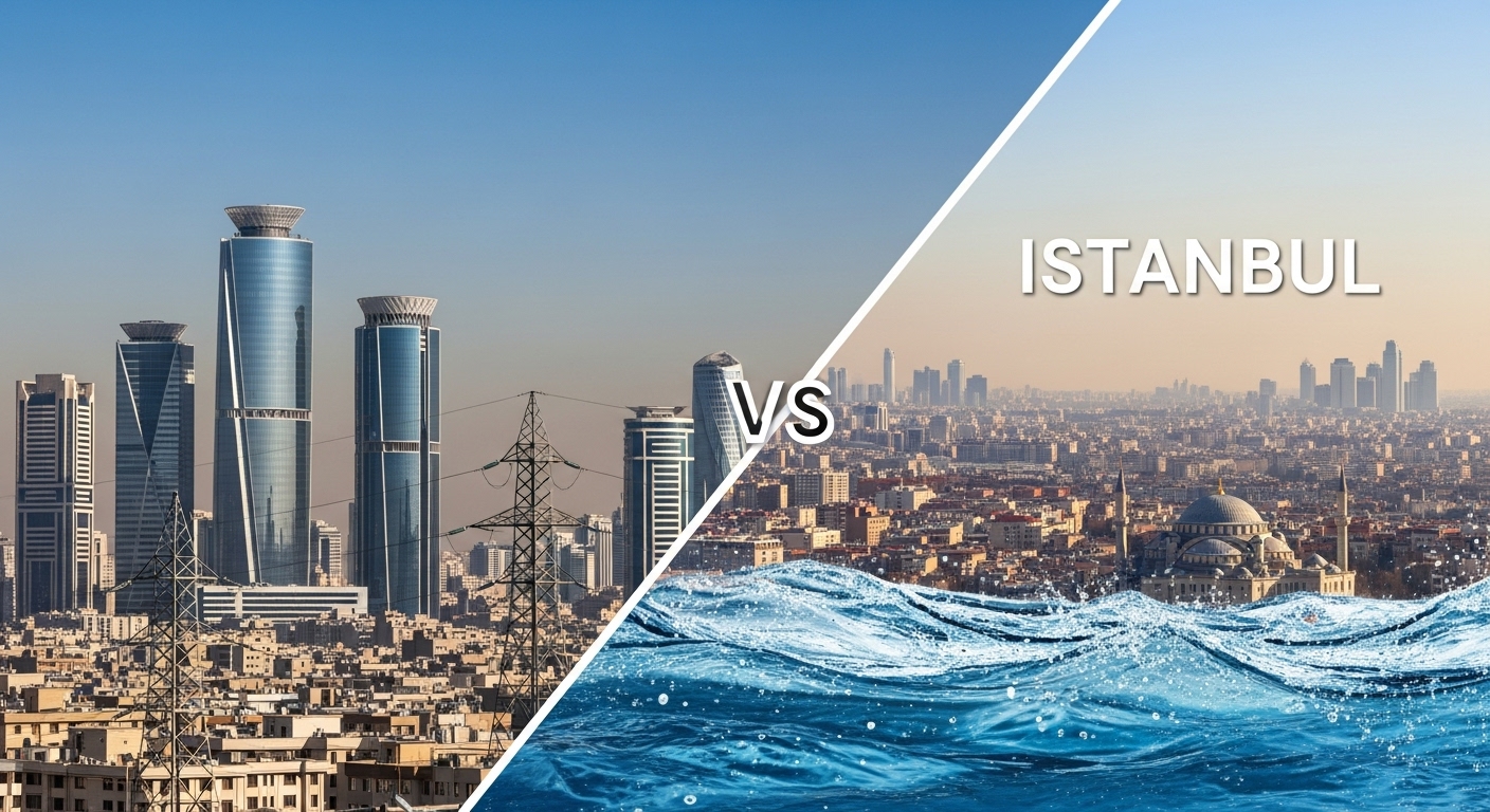 مقایسه مدیریت آب و برق تهران و استانبول: چالش‌ها و راهکارها
