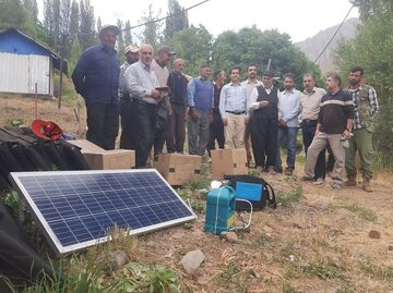۱۸ خانوار عشایری الموت شرقی قزوین به شبکه روشنایی خورشیدی متصل شدند