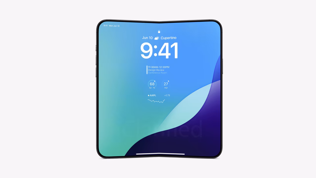 آیفون تاشو اپل با Touch ID روی فریم کناری عرضه می‌شود، نه زیر نمایشگر