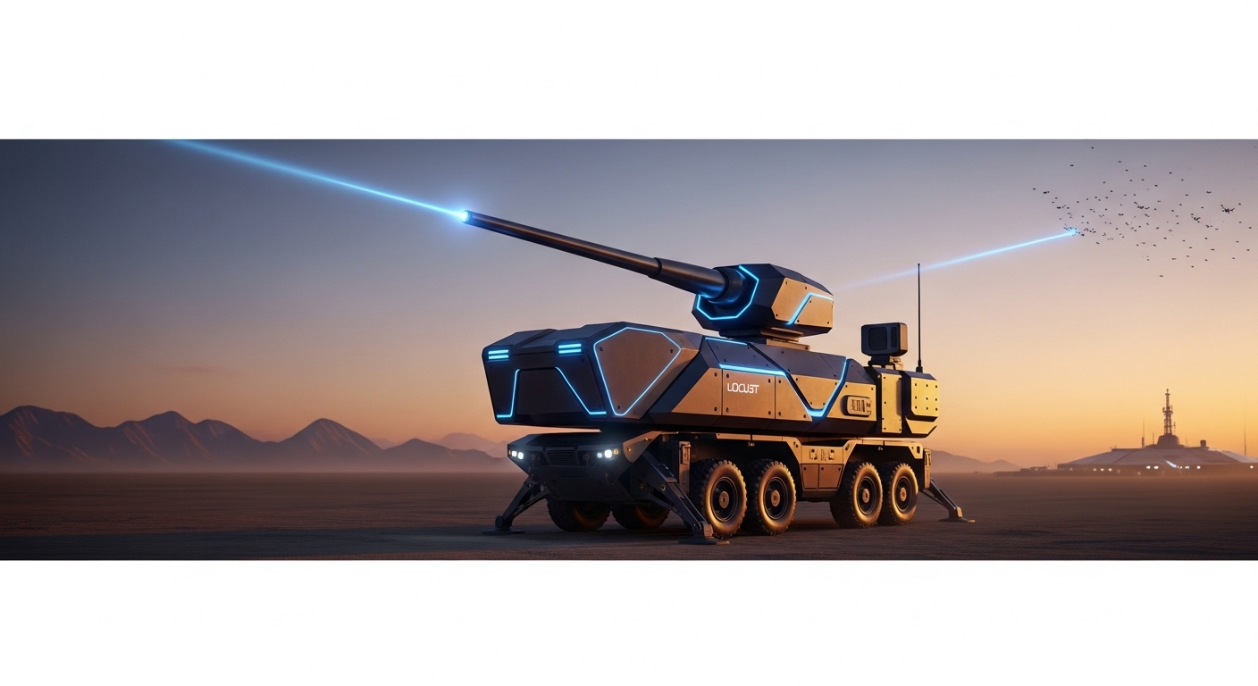 ارتش آمریکا اولین سلاح لیزری متحرک LOCUST را برای مقابله با پهپادها دریافت کرد
