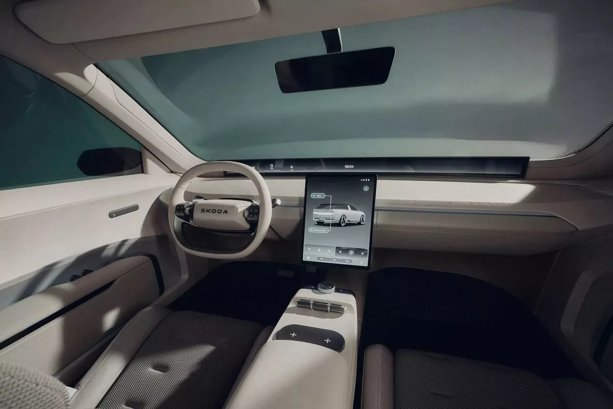 Skoda Vision O concept interior details