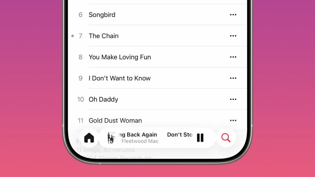 قابلیت سوایپ در Apple Music