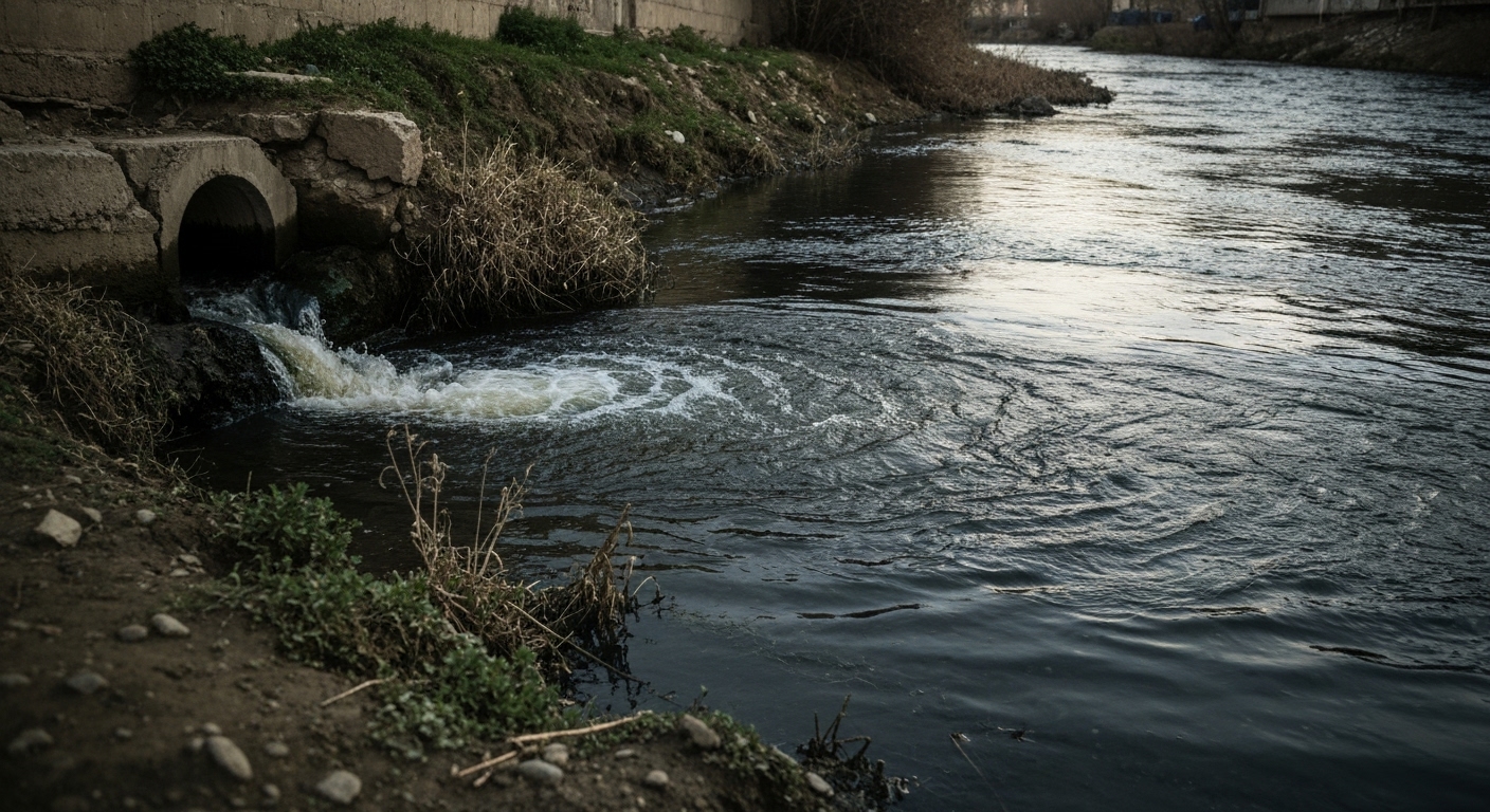 تخلیه فاضلاب خانگی به بابلرود؛ تهدید جدی برای سلامت عمومی