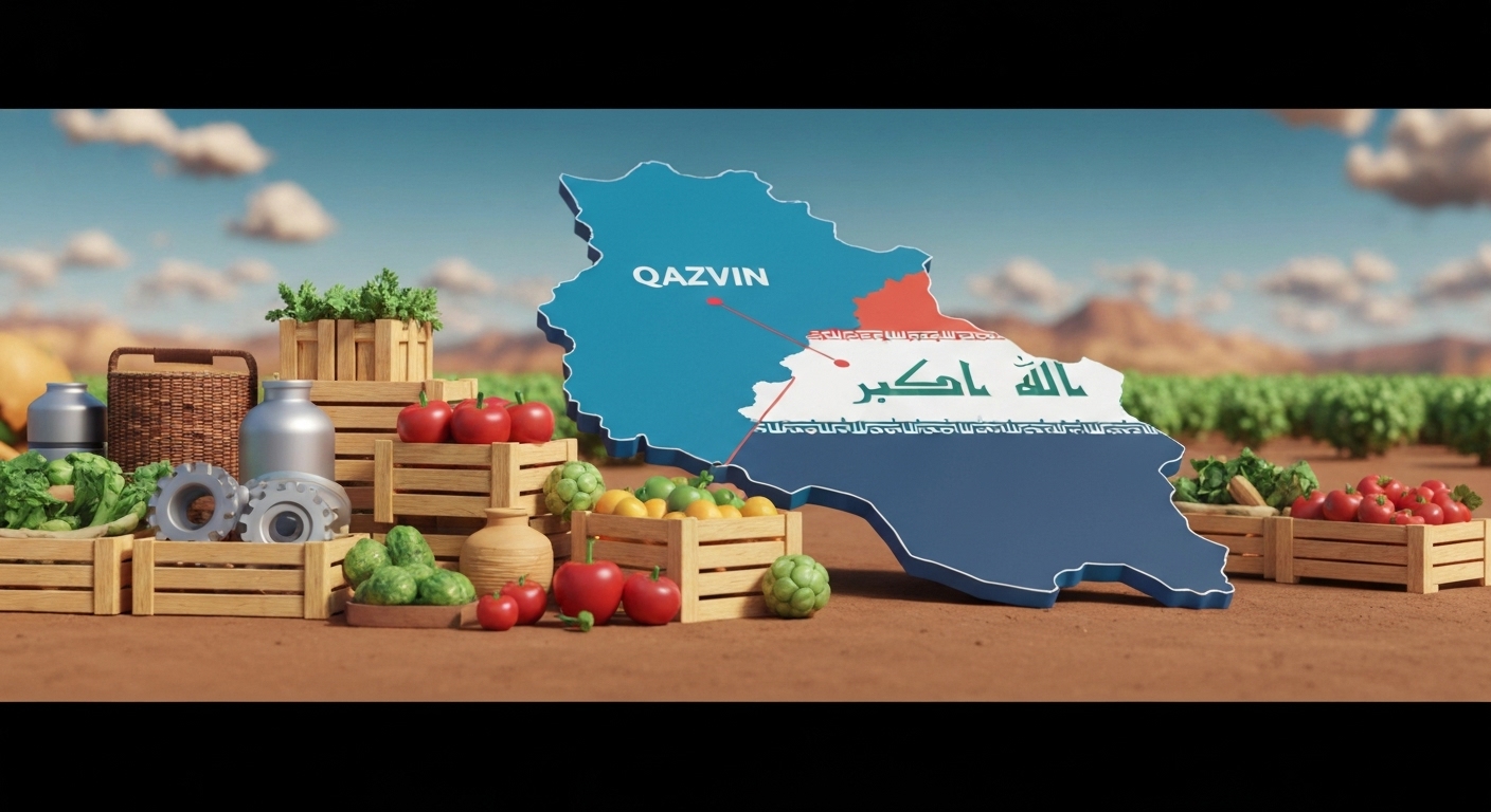 تأکید استاندار قزوین بر افزایش سهم استان از صادرات ۱۳ میلیارد دلاری به عراق