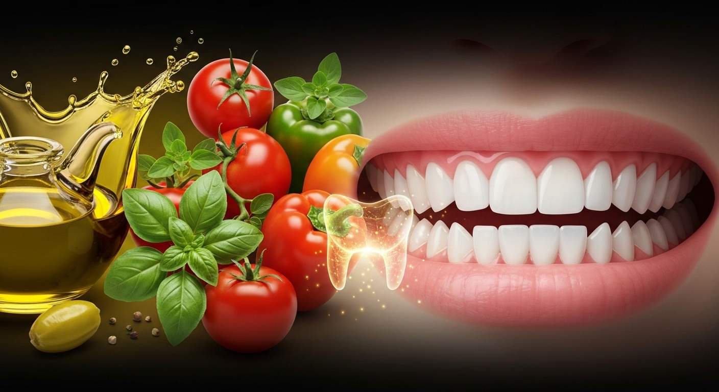 رژیم مدیترانه‌ای خطر بیماری شدید لثه را تا ۶۵ درصد کاهش می‌دهد