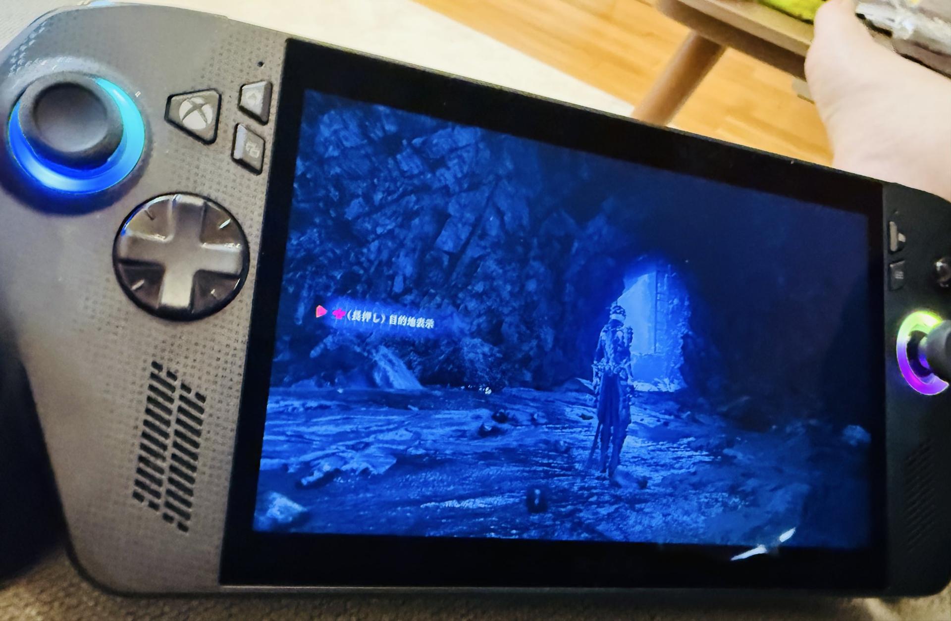 تصویر منتشر شده توسط یوشیدا که اجرای Ninja Gaiden 4 روی Xbox Ally X را نشان می‌دهد.