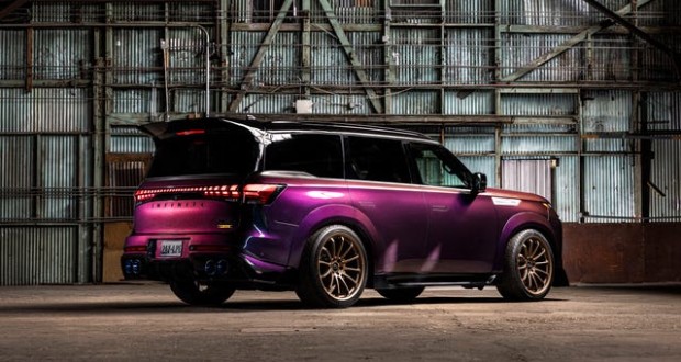 اینفینیتی QX80 با قلب ۱۰۰۰ اسببخاری نیسان GT-R در سِما ۲۰۲۵