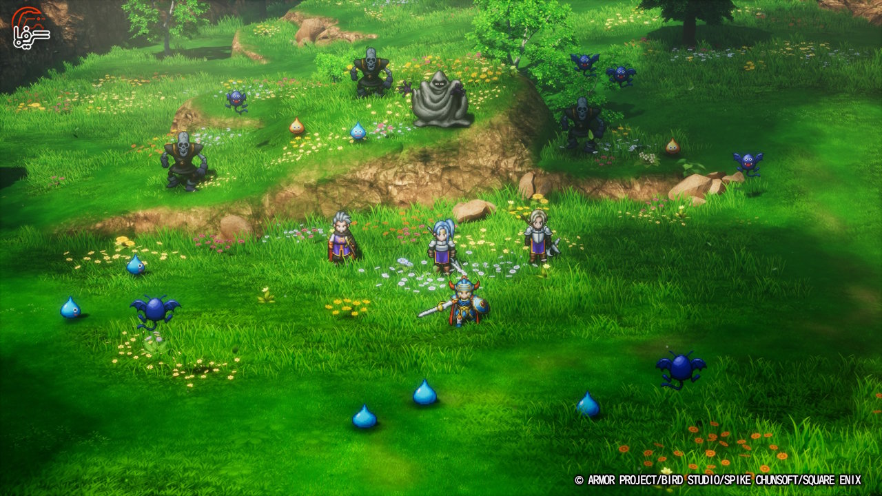 تصویری از مبارزات بازی Dragon Quest I & II HD-2D Remake
