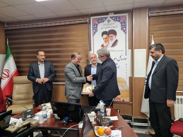 تودیع و معارفه مدیرکل سازمان اموال تملیکی استان اردبیل