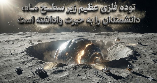 کشف توده فلزی عظیم به بزرگی ۵ برابر هاوایی در زیر ماه