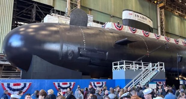 نیروی دریایی آمریکا با زیردریایی هسته‌ای USS Idaho قدرت دریایی خود را افزایش داد