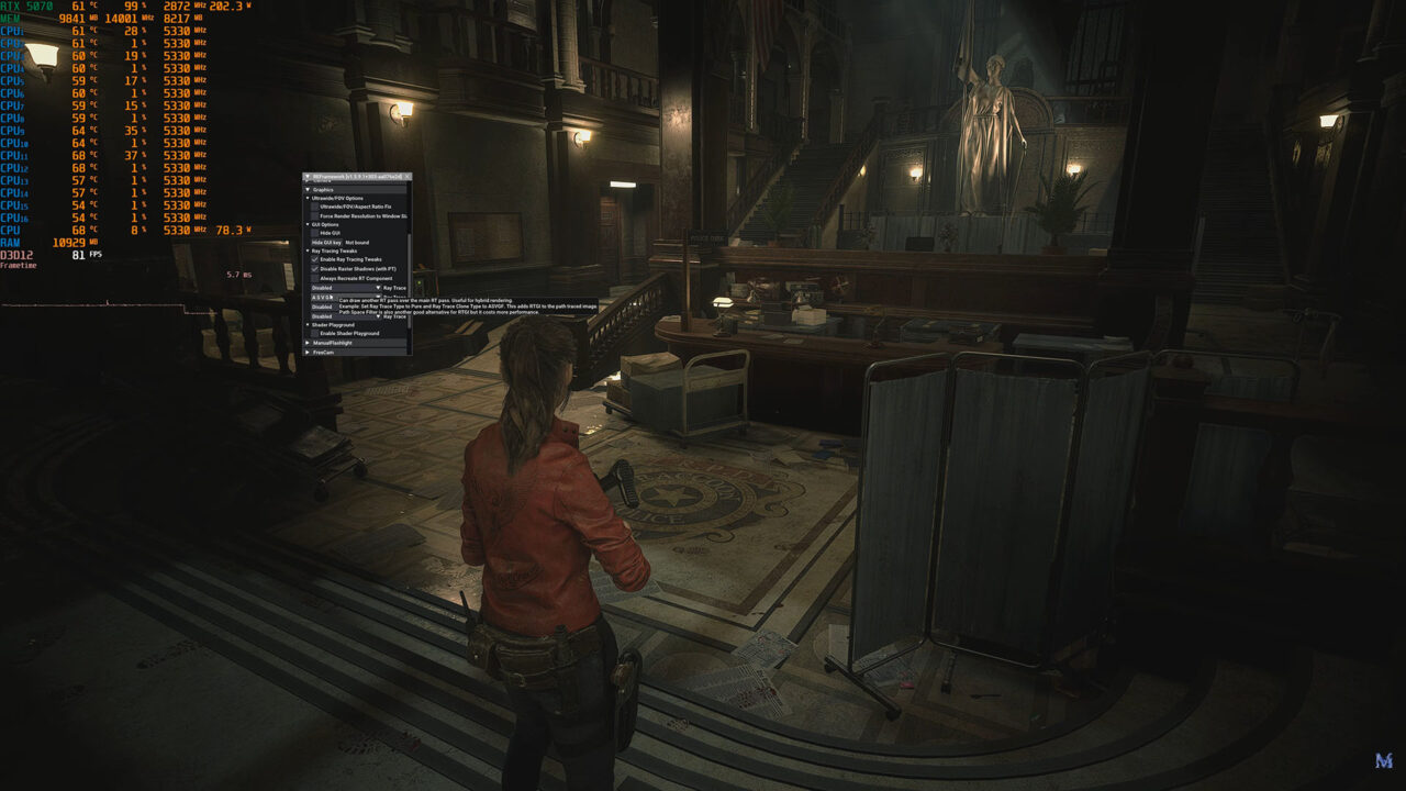 رهگیری پرتو کامل در Resident Evil: ماد جدید praydog و چالش‌های آن