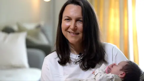 Ana Mudrinic, new mother