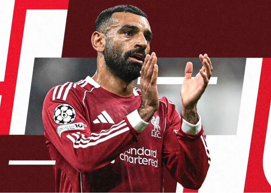 محمد صلاح در حال شادی پس از گل