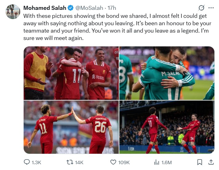 اندی رابرتسون و محمد صلاح