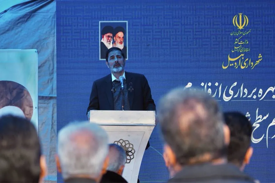 افتتاح فاز دوم تقاطع غیرهمسطح شهید نونهال اردبیل با حضور مقامات کشوری