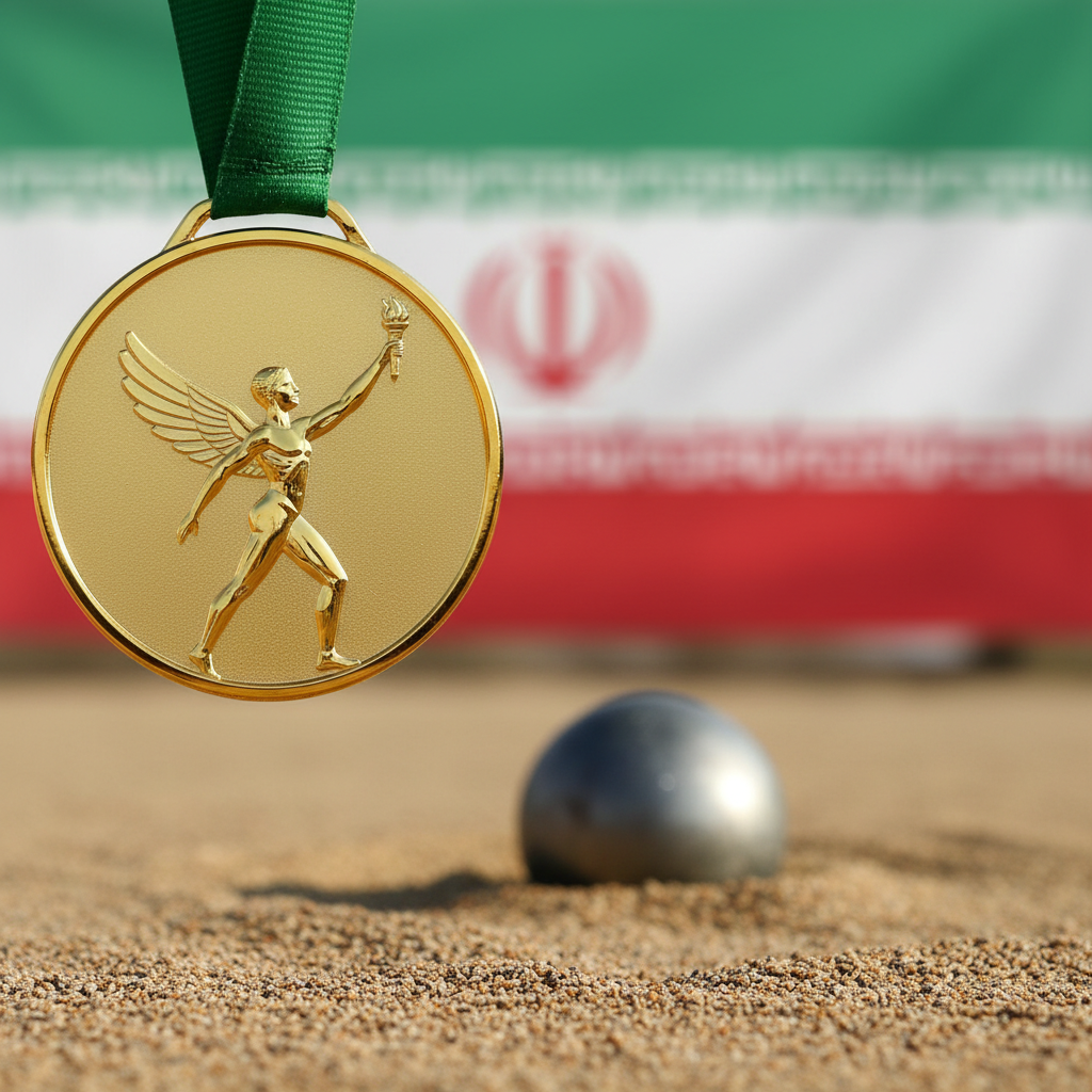 اولین طلای کاروان ایران بر گردن حسن عجمی بختیاروند در پرتاب وزنه